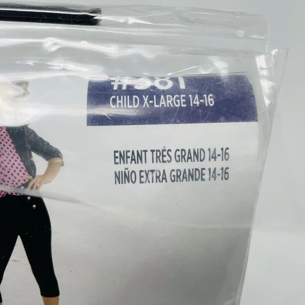 Greaser Girl Retro 50's Sock Hop Sandy Dress Up Youth Halloween Costume XL 14/16 - Picture 6 of 7